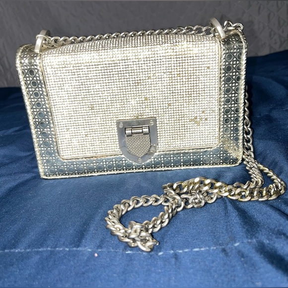 Silver Rhinestone Crossbody Bag - Picture 4 of 15